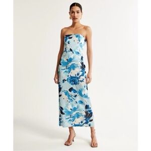 Floral Blue Maxi Dress